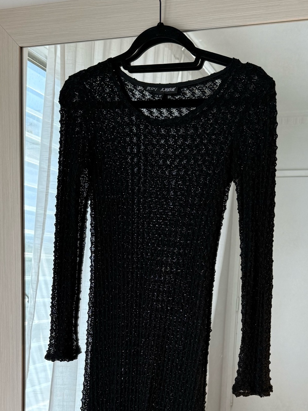 Rare Vintage Betsey Johnson Lace Crochet Dress - Picture 3 of 9